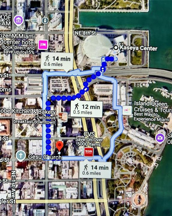 10 min stroll to Kaseya Center,  10 min walk to Brightline Station, heart of Downtown Miami