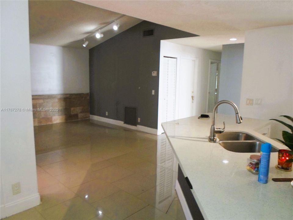 Kitchen ad living room view