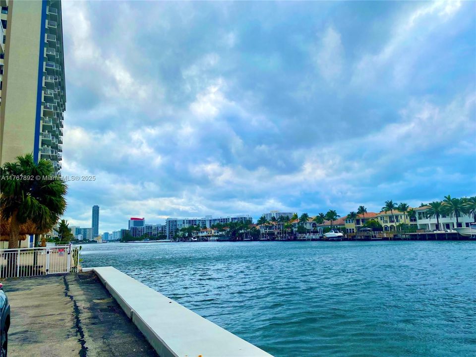 Outside back lobby intracoastal view