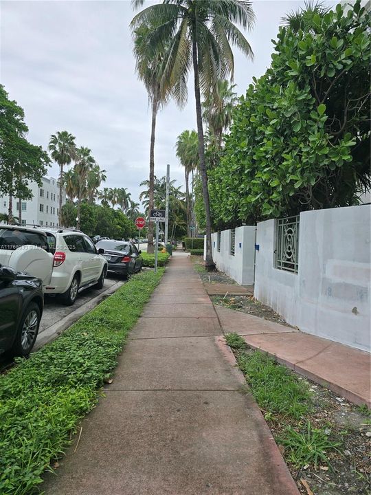 Euclid Ave View along the building