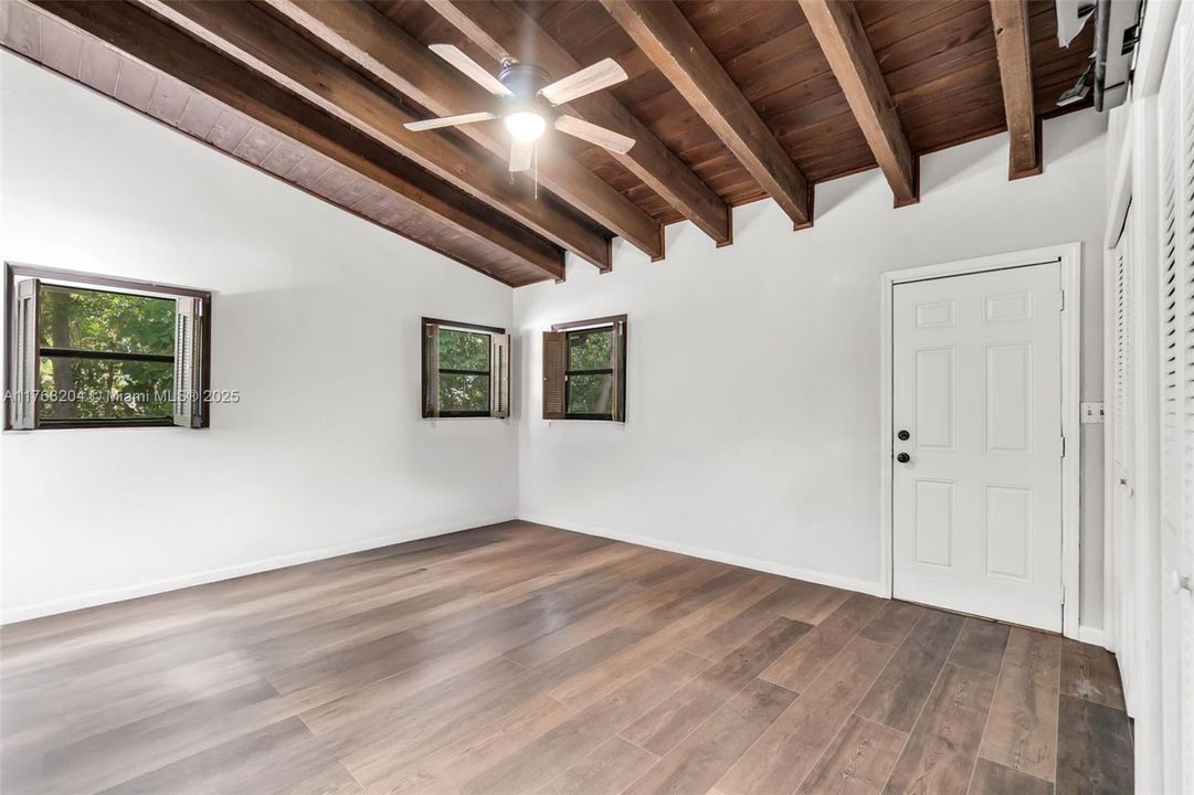 PRIMARY BEDROOM LEADS OUT TO THE SPA!