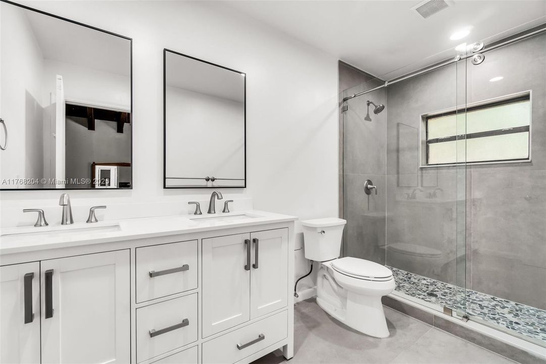 REMODELED MAIN BATHROOM DOUBLE SINKS