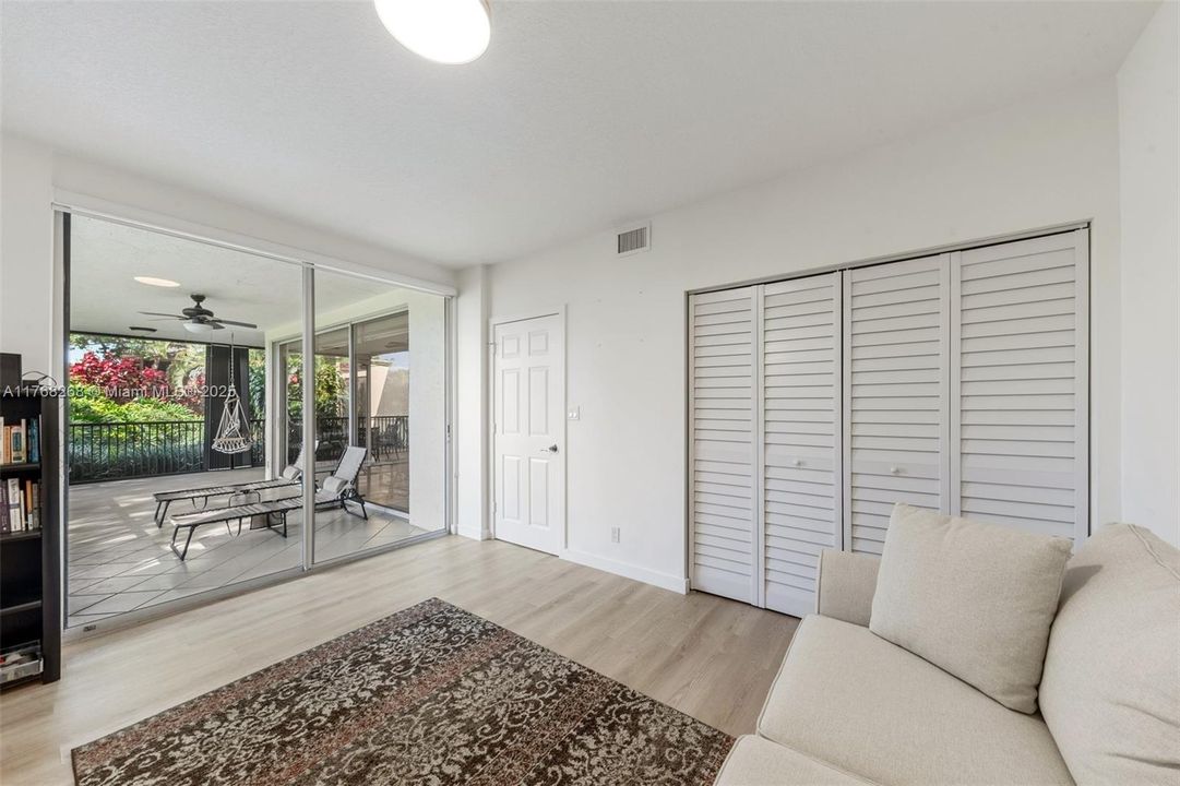 CLOSET, WONDERFUL FLOORING, LOOKING AT GARDEN AREA