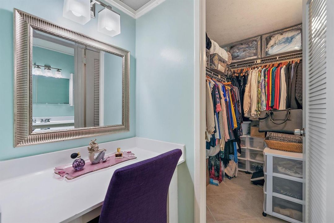 Primary walk-in closet