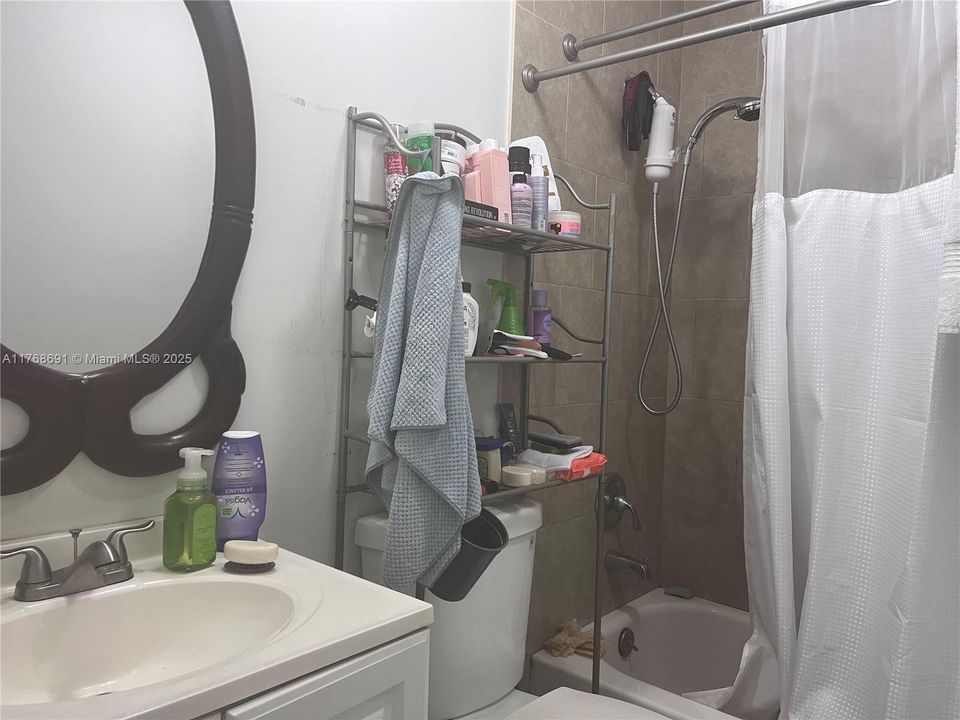 located upstairs in hallway