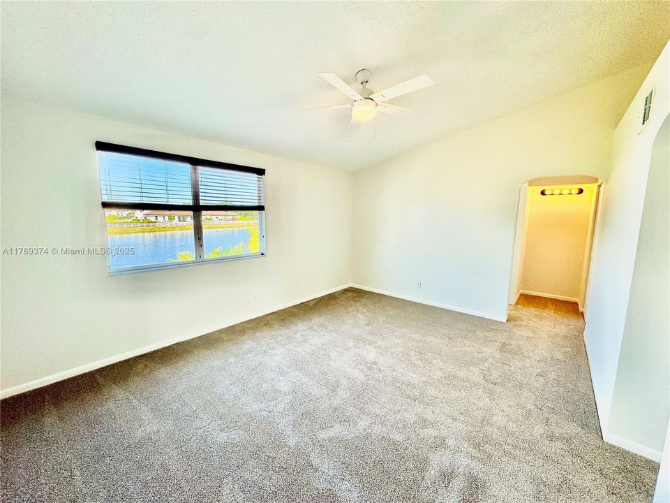 3rd bedroom has it's own closet and lake view.