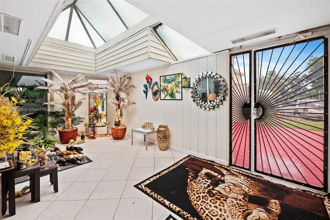 Front patio before entering the home