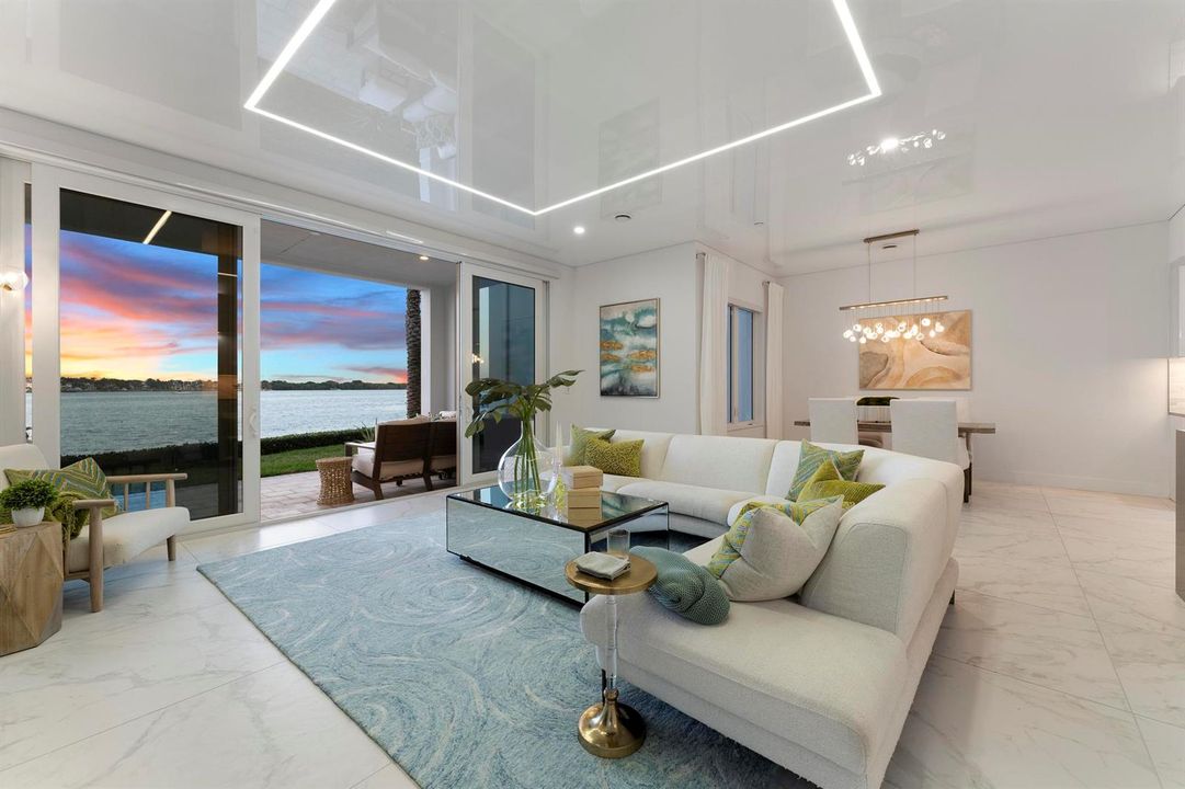 100 Water Club Ct N_Living Room Twilight