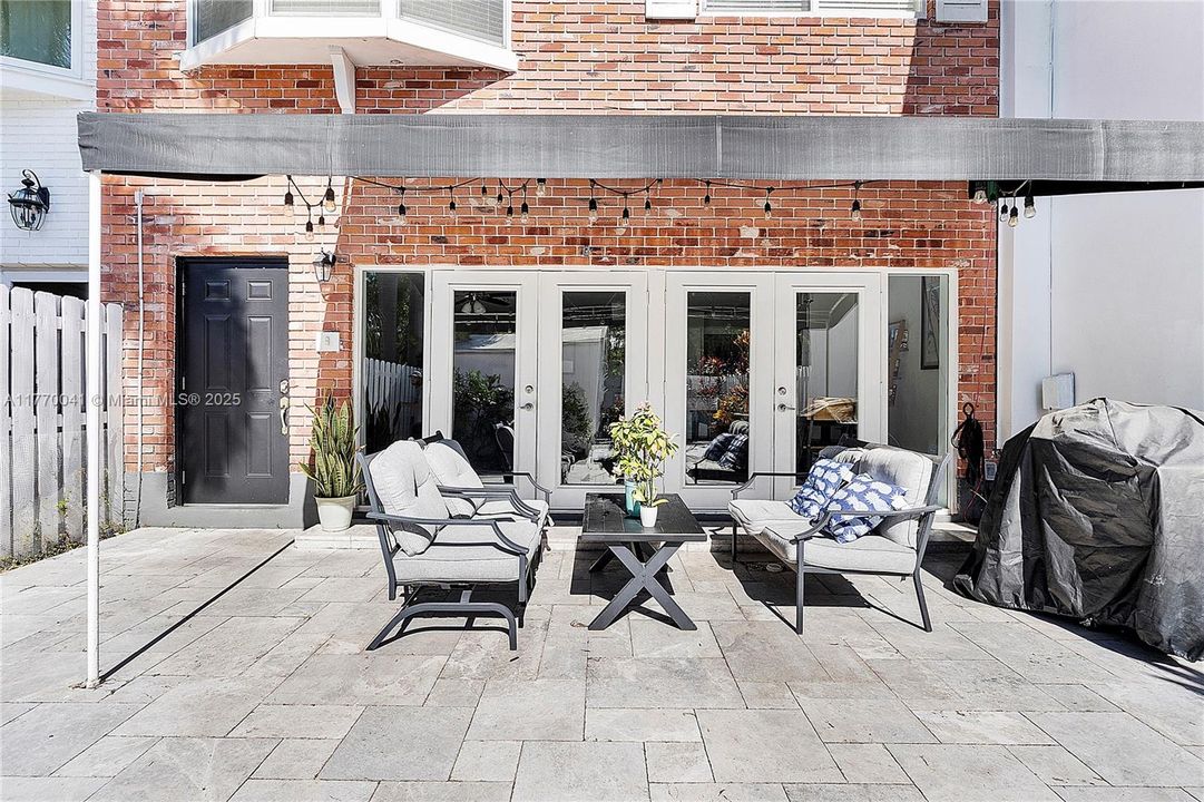 Pavers, Awning and Grill - Summer fun