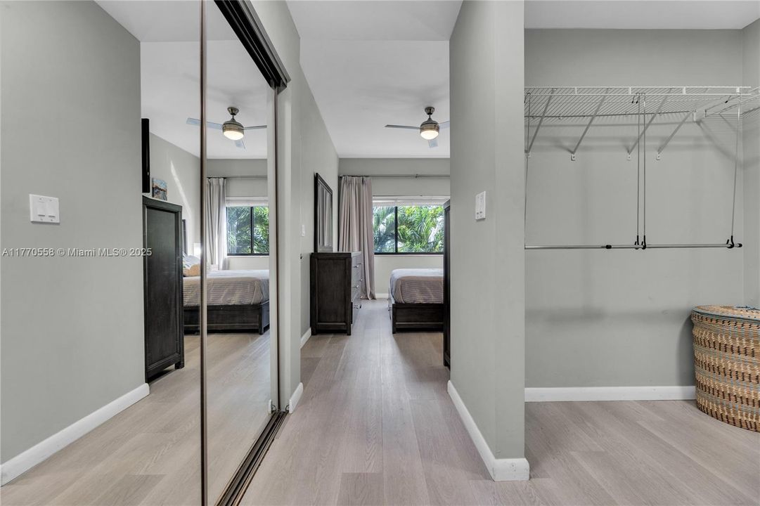 2 closets with ample space