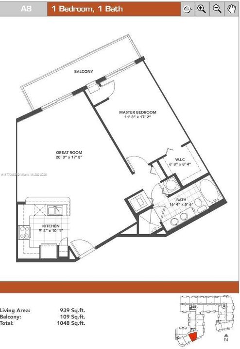 Recently Rented: $2,350 (1 beds, 1 baths, 939 Square Feet)