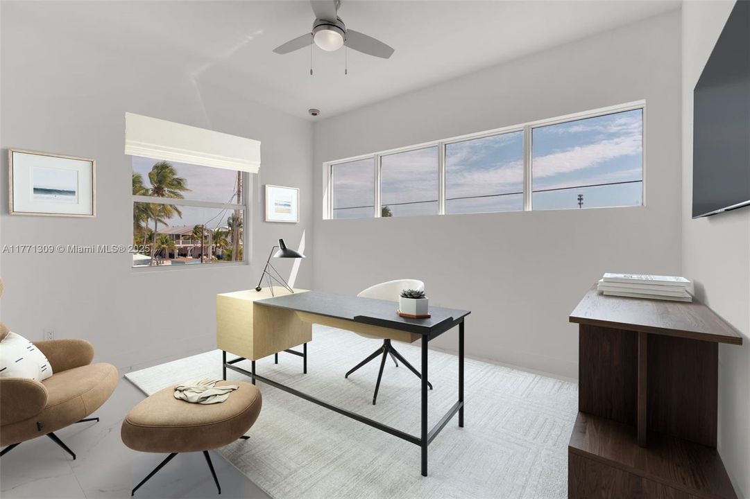 4th Bedroom / Office - Virtually Staged