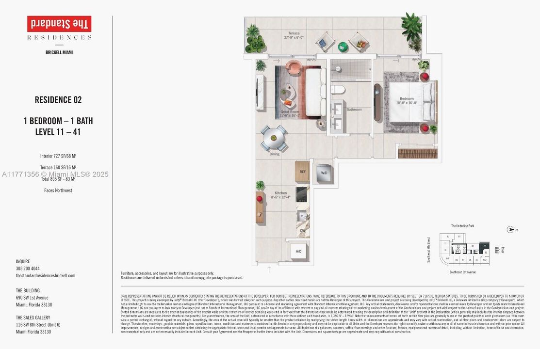 待售: $861,000 (1 贝兹, 1 浴室, 727 平方英尺)