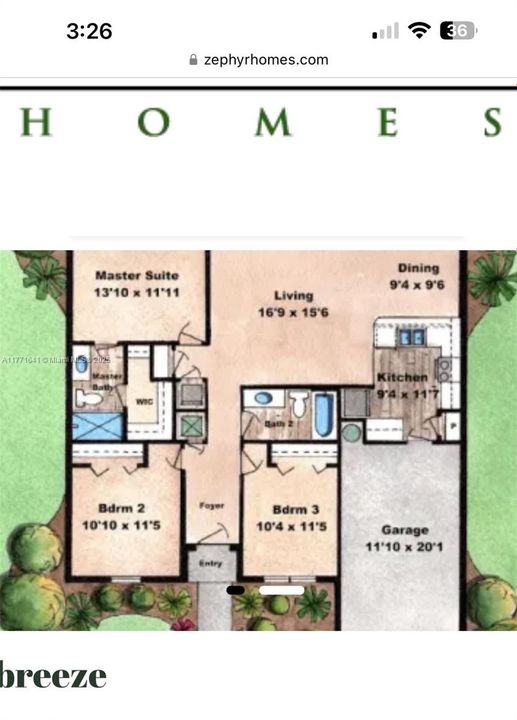 Recently Sold: $269,500 (3 beds, 2 baths, 1335 Square Feet)