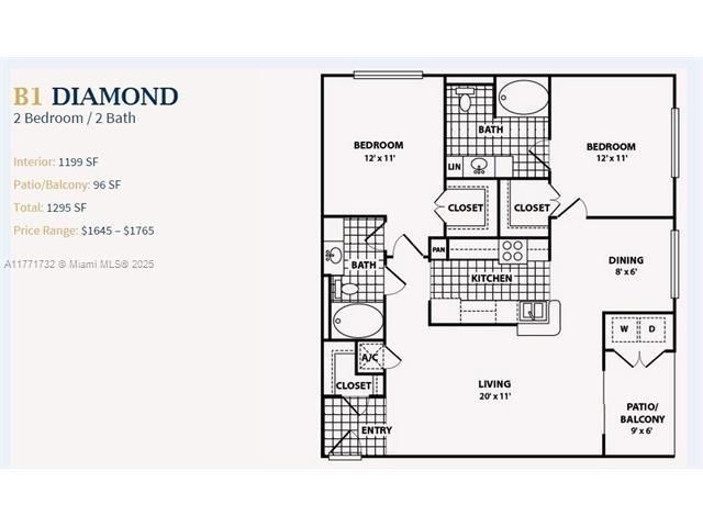 Recientemente alquilado: $2,450 (2 camas, 2 baños, 1130 Pies cuadrados)