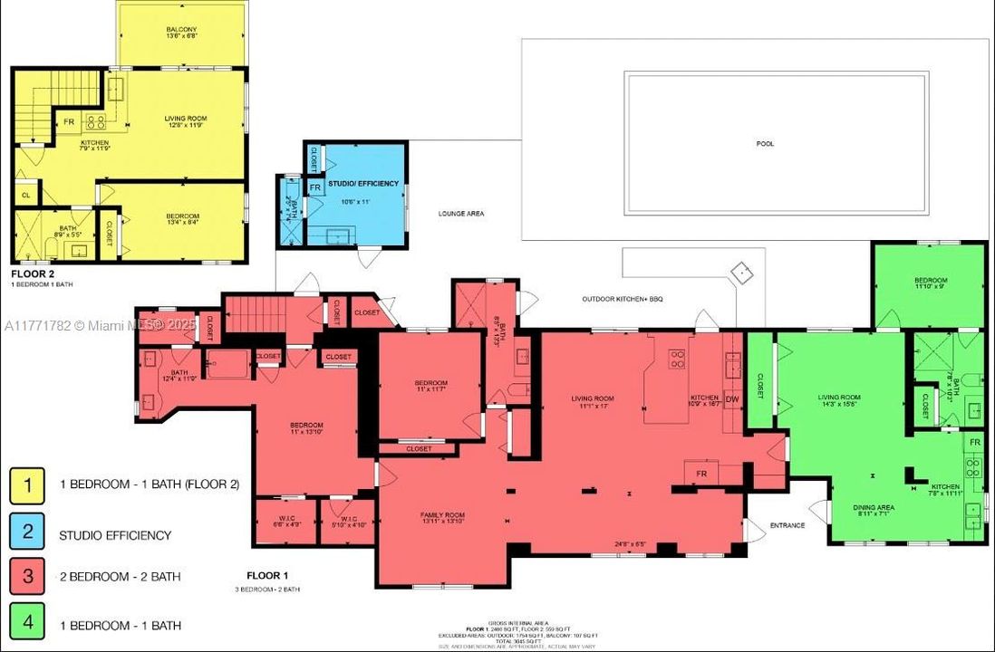 Recently Rented: $3,300 (2 beds, 2 baths, 1300 Square Feet)