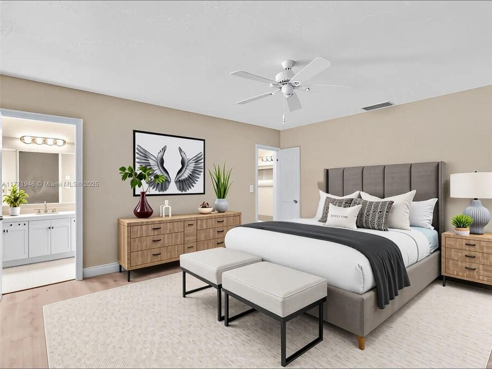 MASTER BEDROOM STAGED
