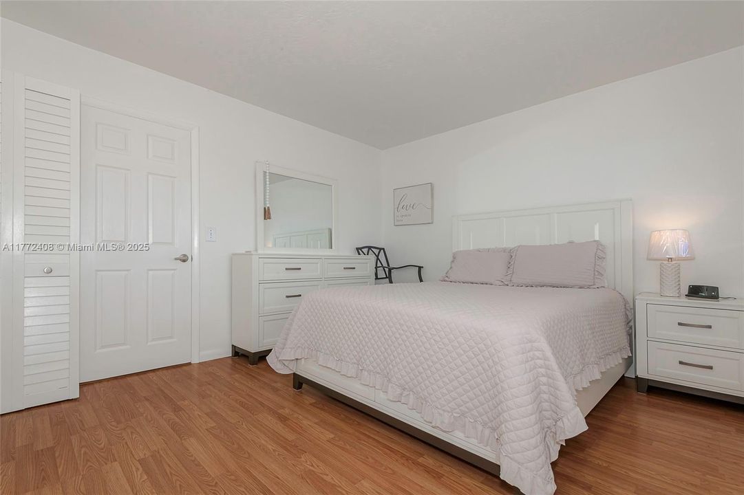 New furniture in bedroom - beautiful floors