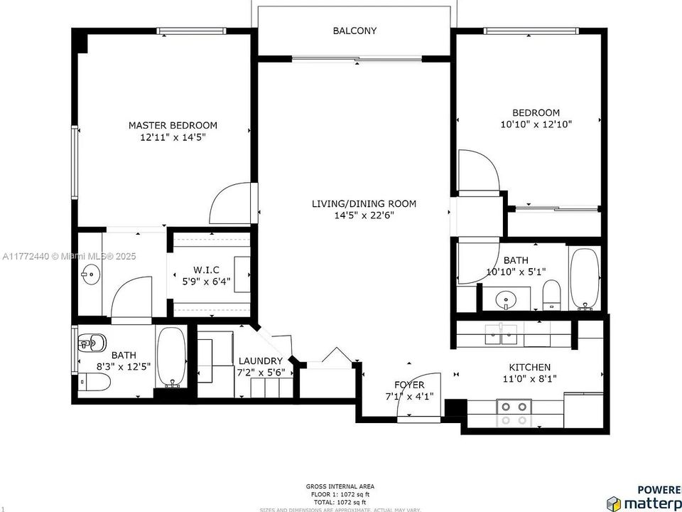 Недавно продано: $570,000 (2 спален, 2 ванн, 1053 Квадратных фут)