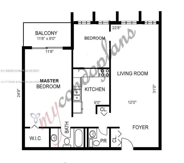 Recently Rented: $2,200 (2 beds, 1 baths, 924 Square Feet)