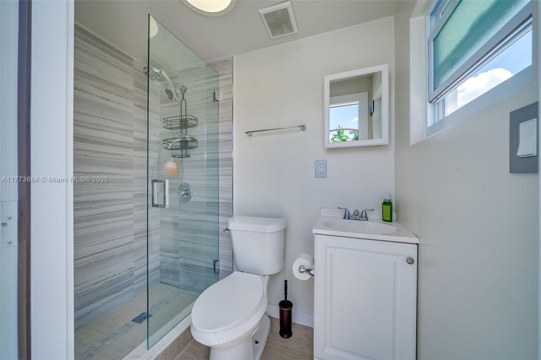 Exterior cabana bathroom