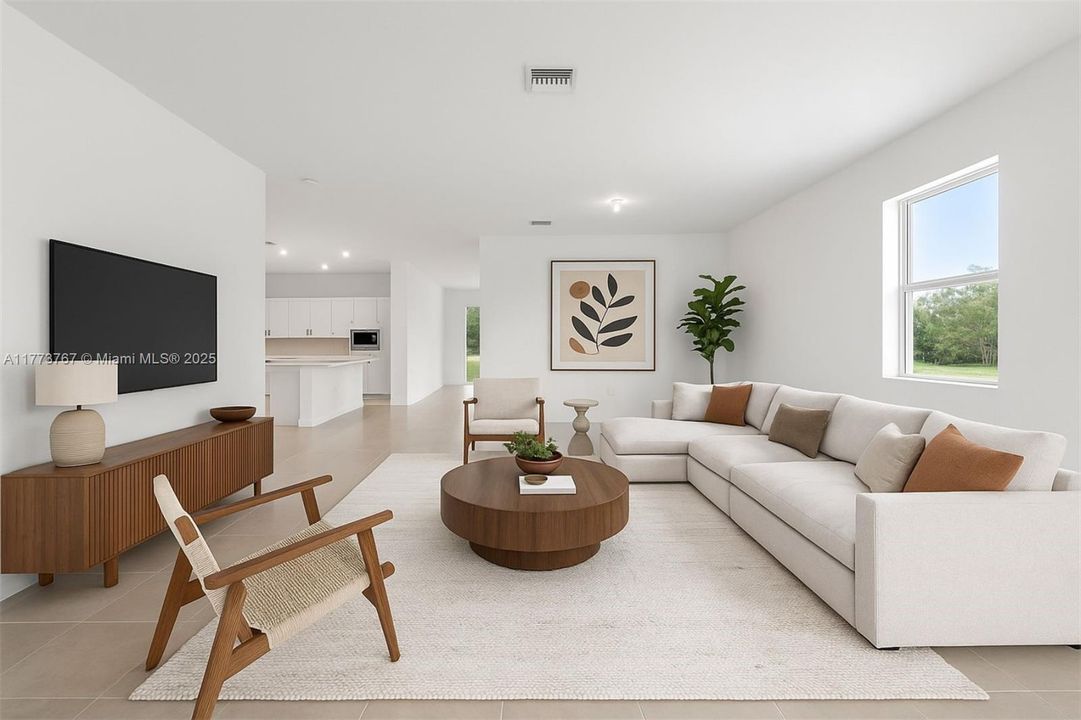 LIVING ROOM RENDERING