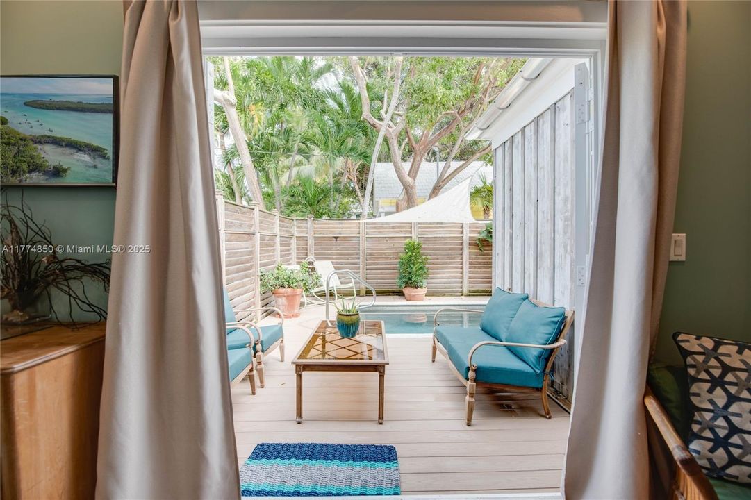 Sitting area off of 1400 Virginia St bedroom