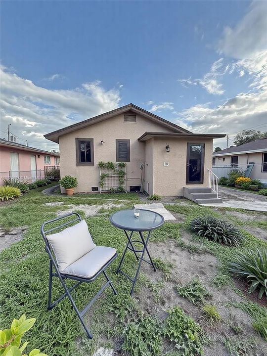 back view of main house