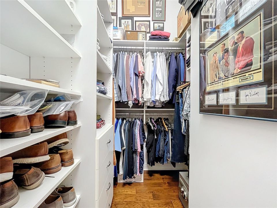 His closet