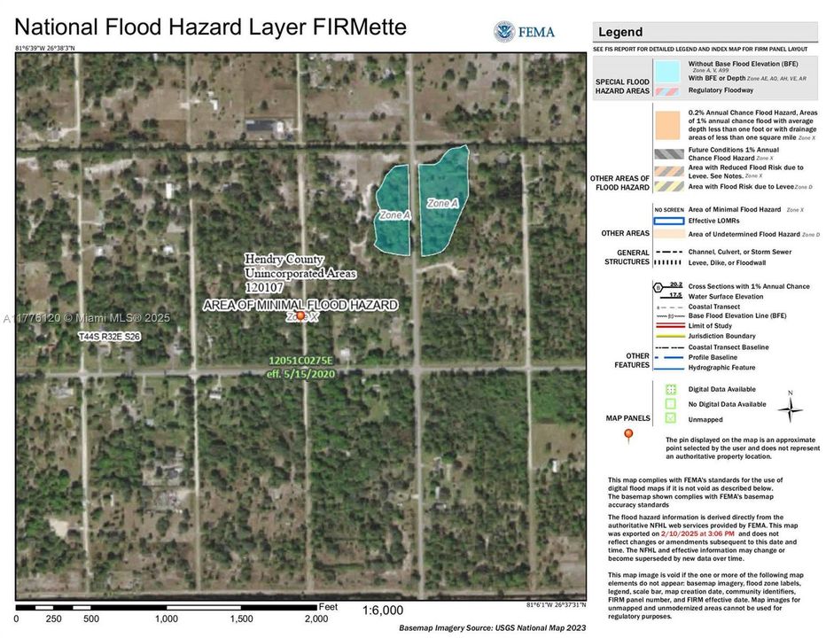 FEMA Flood Map Zone X