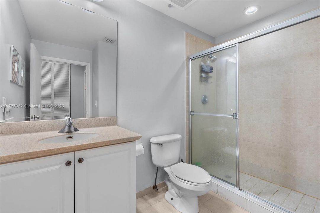 3rd full bathroom out side and can be use as a powder room.