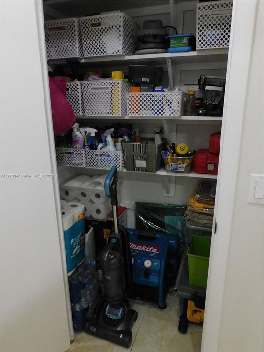 Unit has plenty of storage.