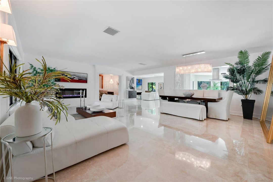 View from Living Room to Dining Room