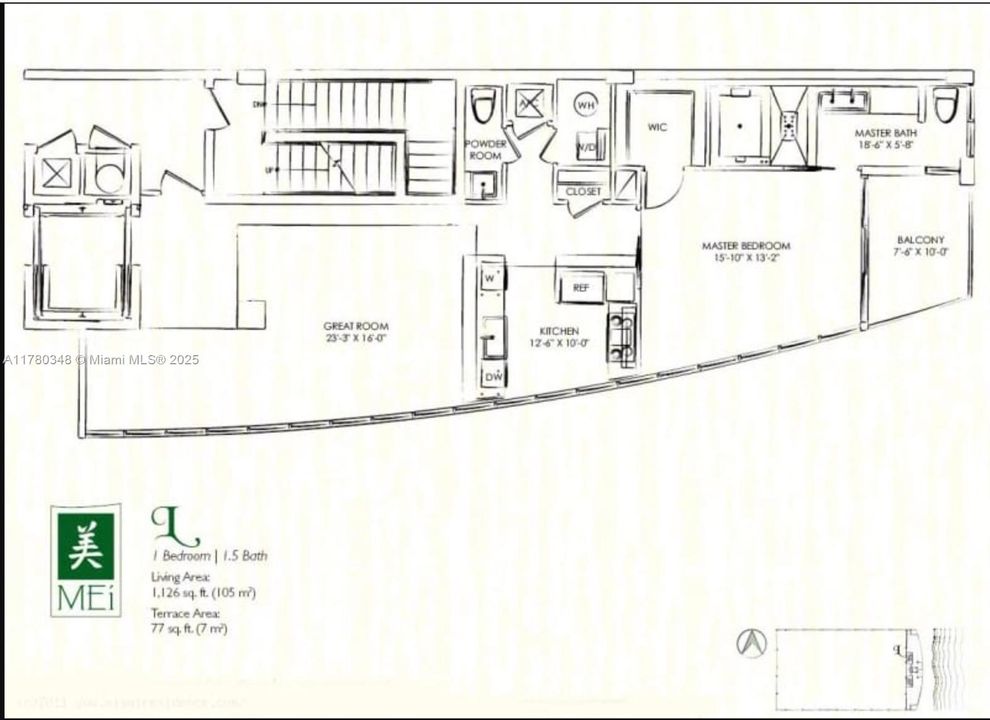 待售: $1,590,000 (1 贝兹, 1 浴室, 1126 平方英尺)