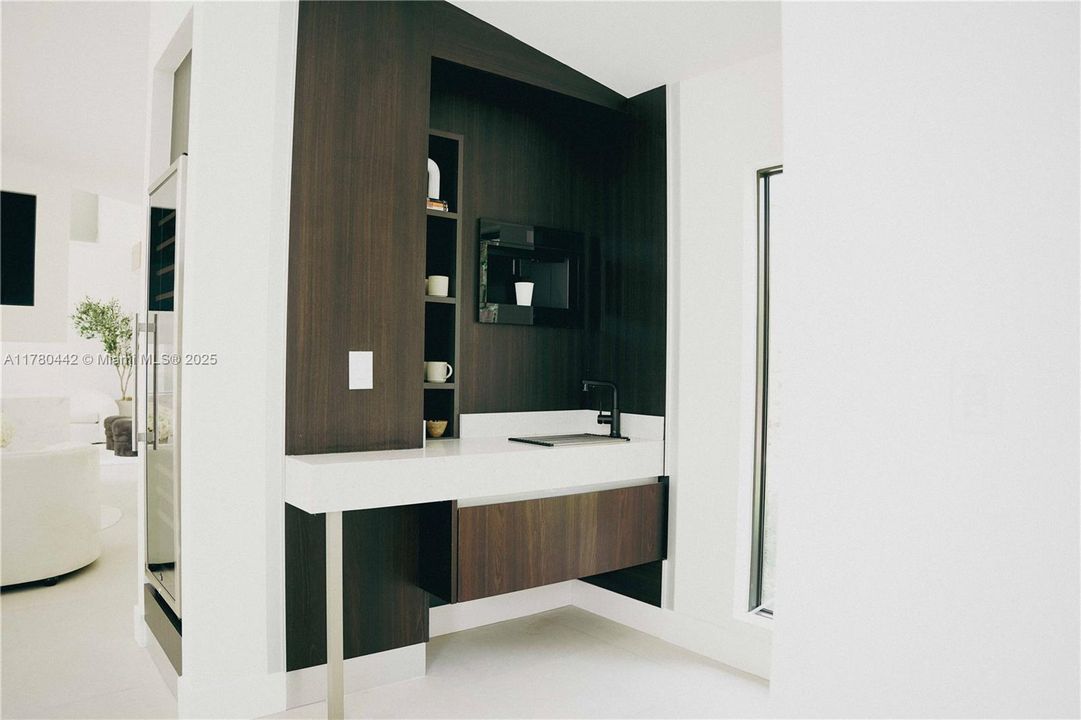 Coffee Station and Wine Cooler