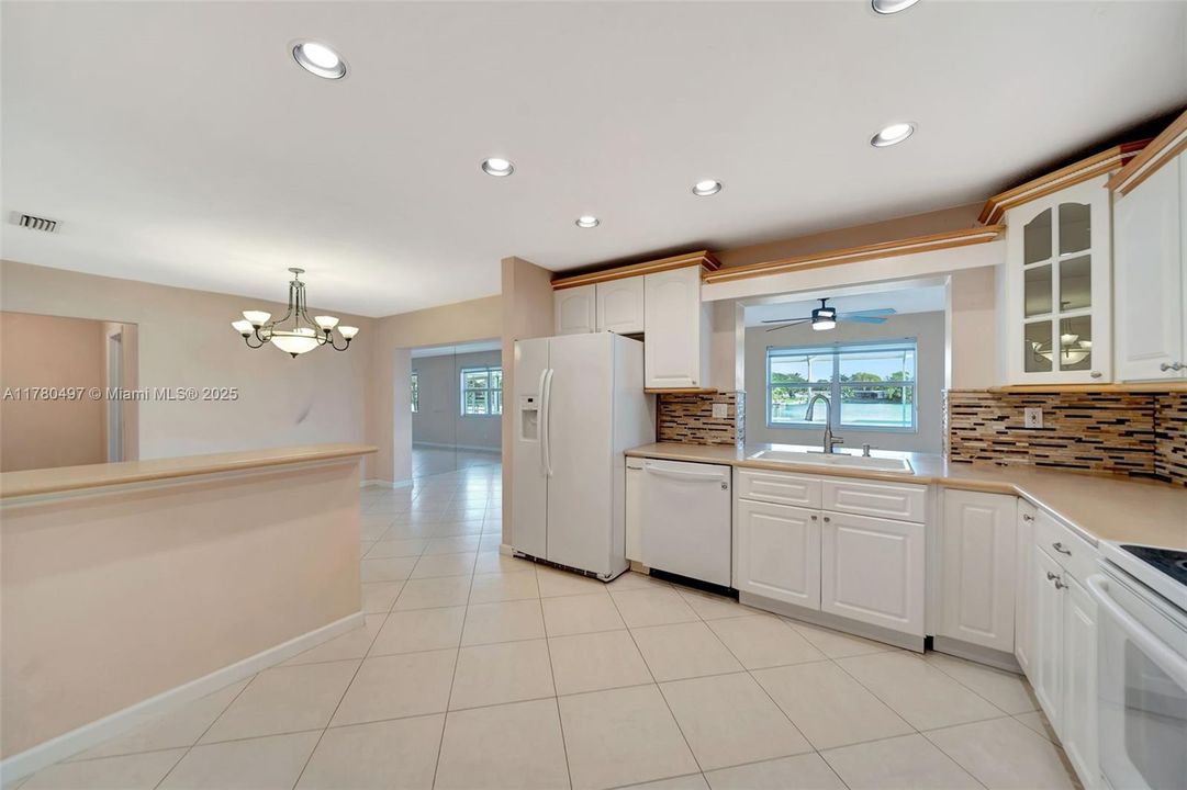 With pass through to Family Room