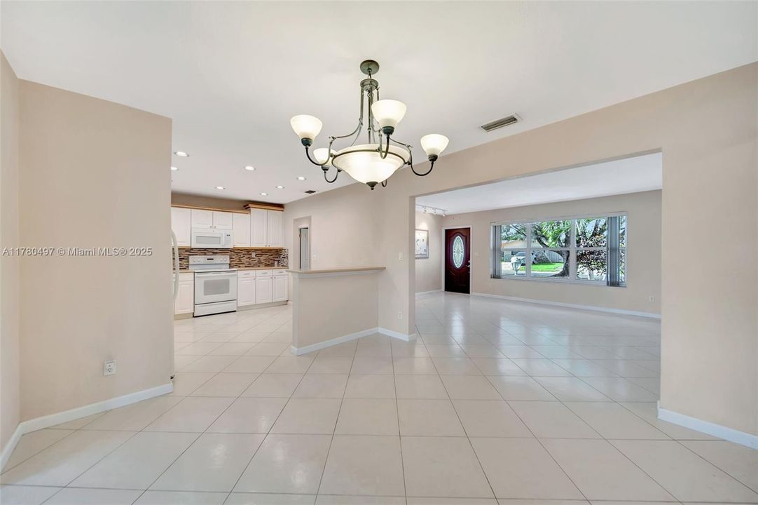 Dining Room adjacent to the Kitchen