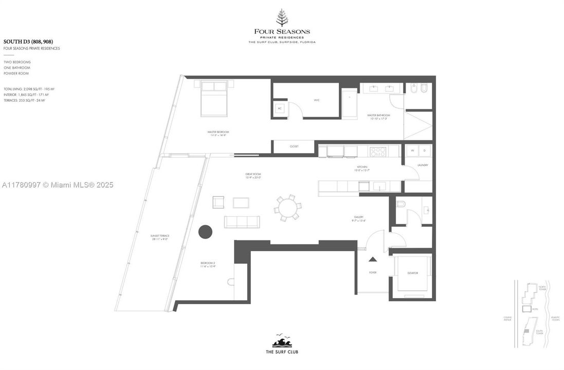 En Venta: $4,995,000 (1 camas, 1 baños, 1845 Pies cuadrados)