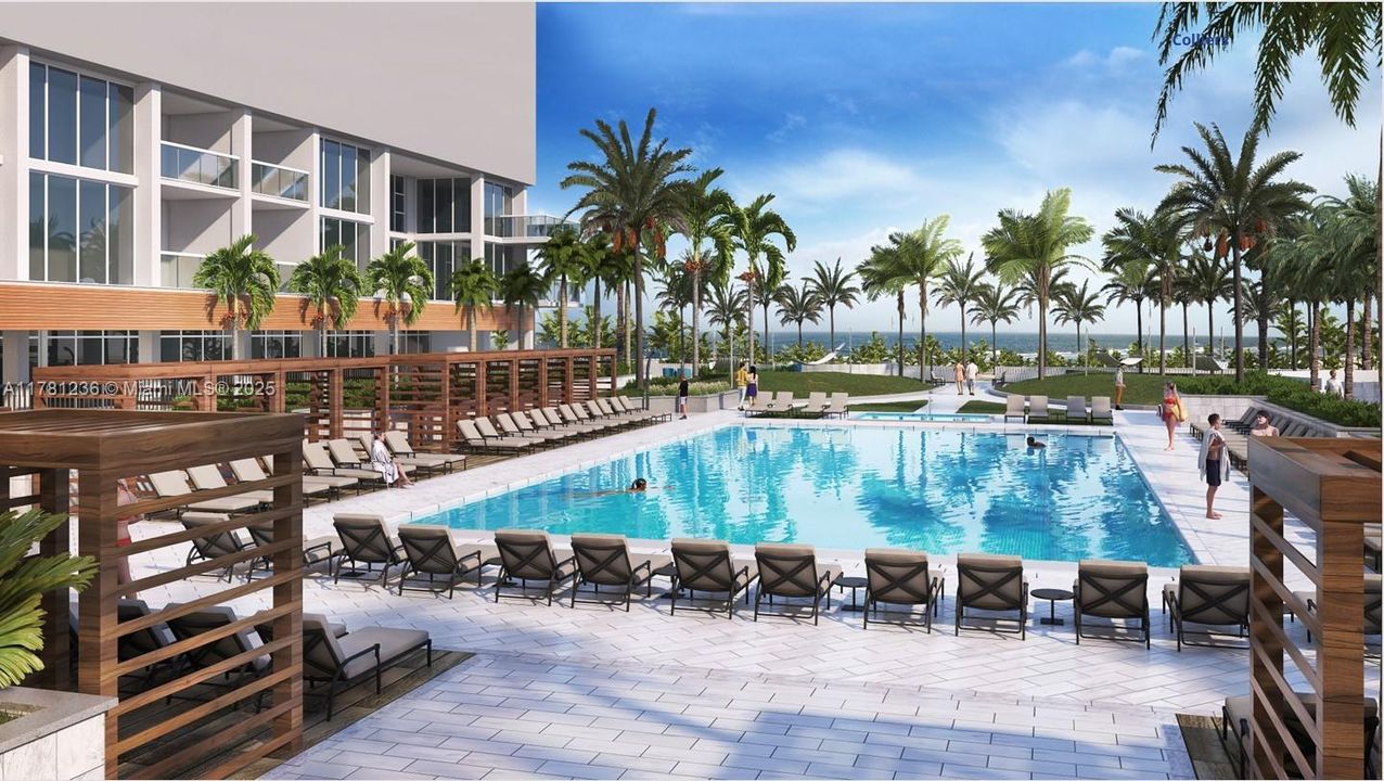 Pool deck renovation project