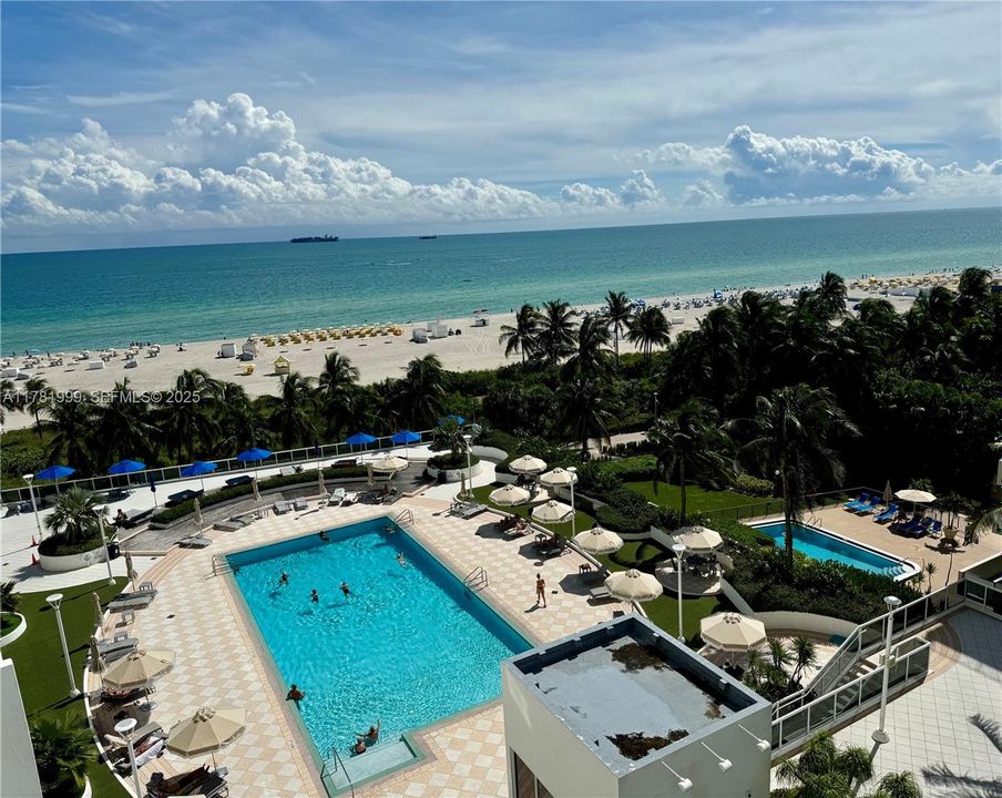 Ocean and pool Views from balcony