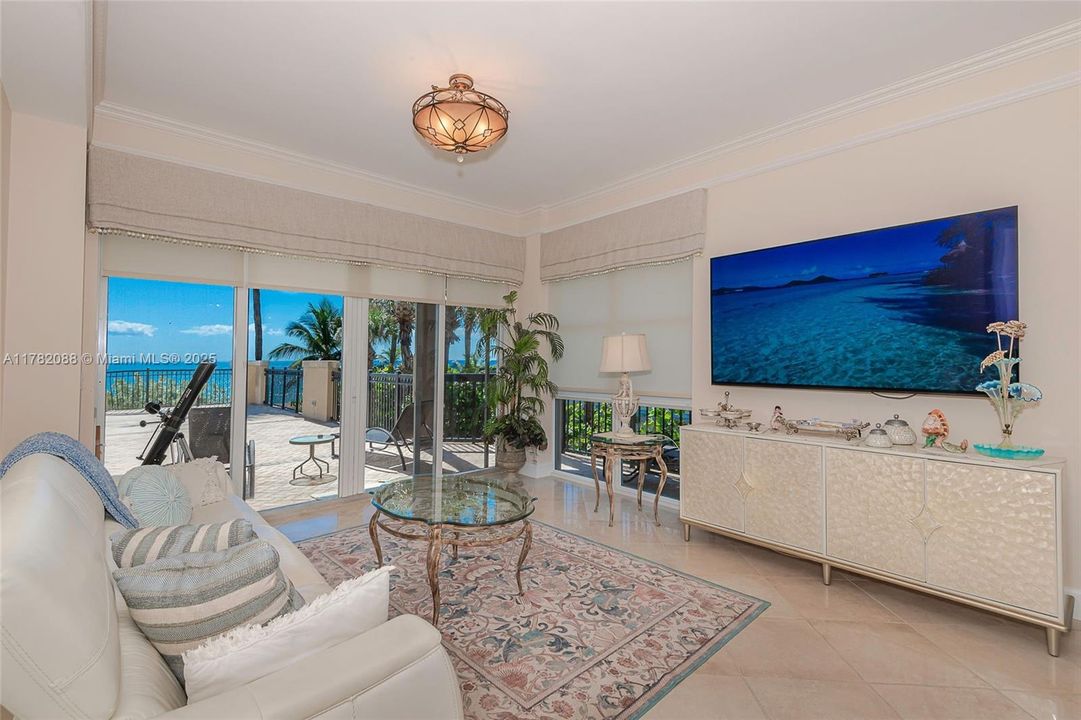 Sliding Glass door go out to  1000 Sq foot balcony