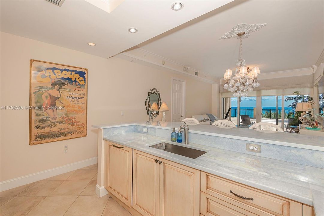 Beautiful view of Ocean and living area from here