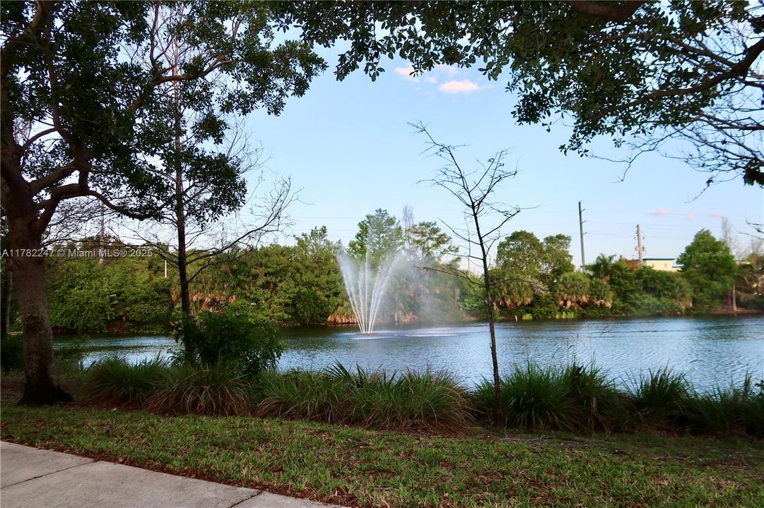 Lake view at front entrance