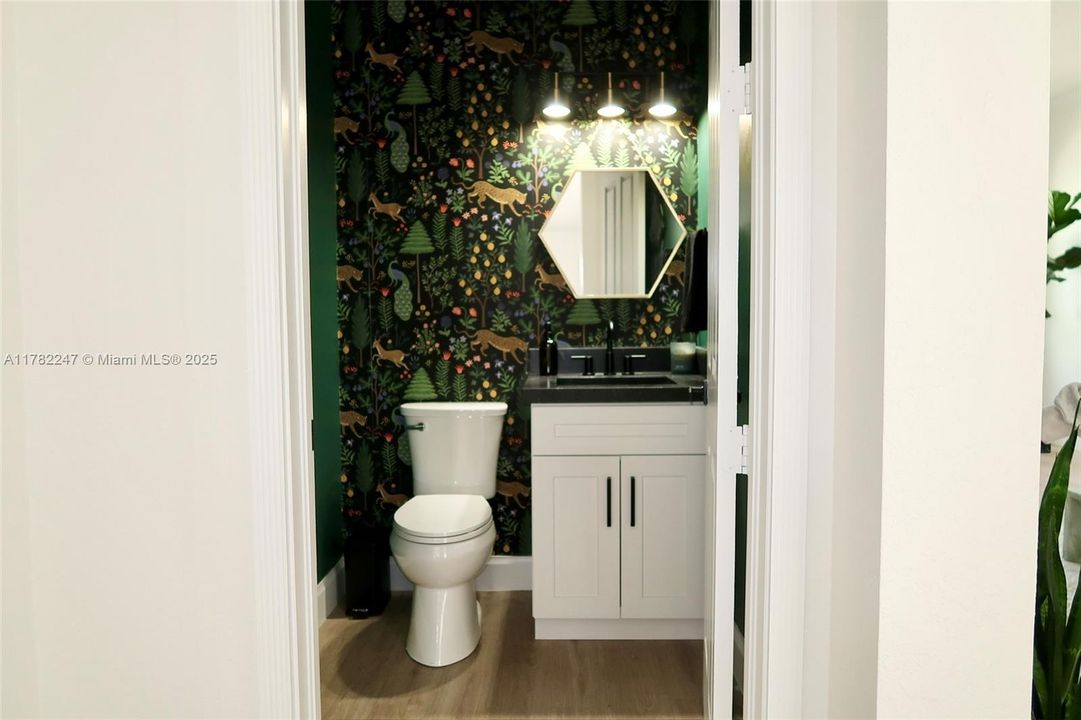 Remodeled half bath downstairs