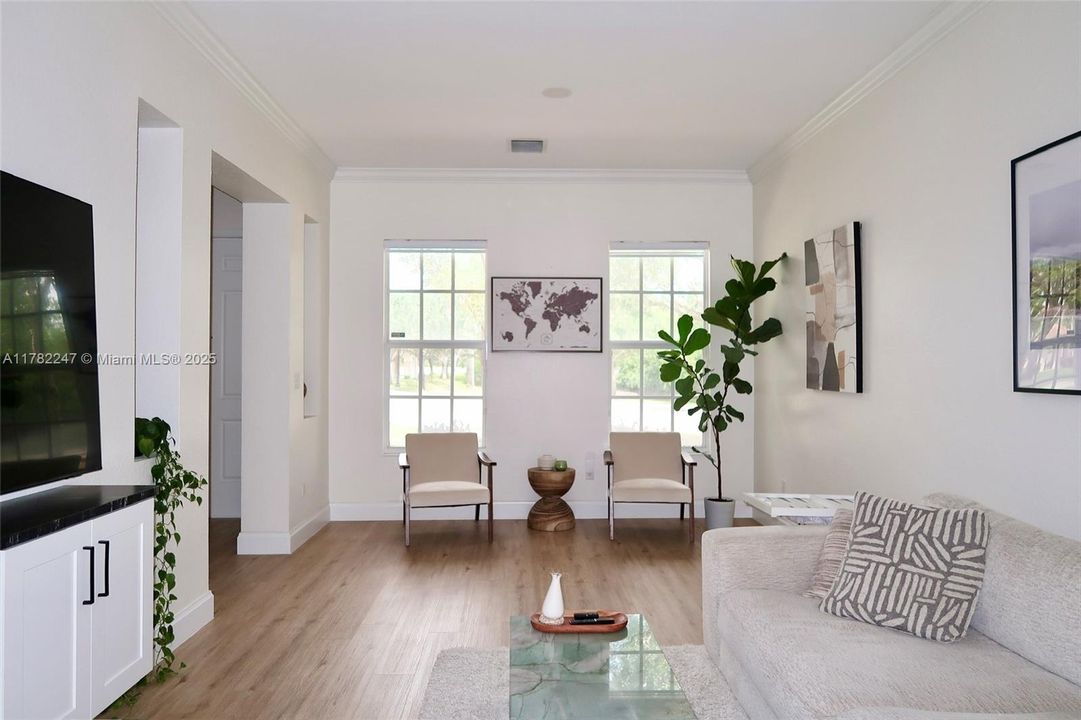 Living room- Tons of natural light!