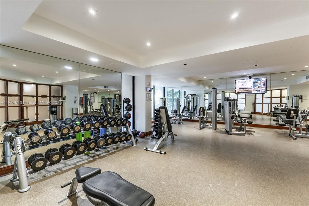 Newly renovated weight gym