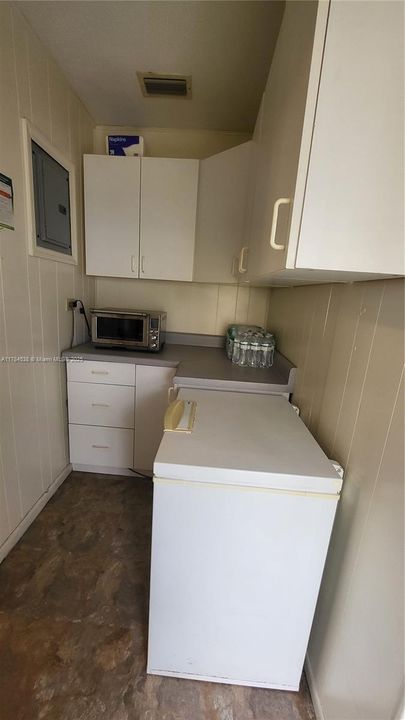 Deep freezer, extra cabinetry