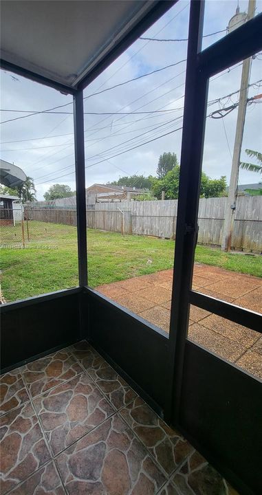 Back screened-in patio