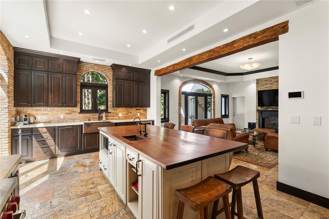 Exotic hardwood island