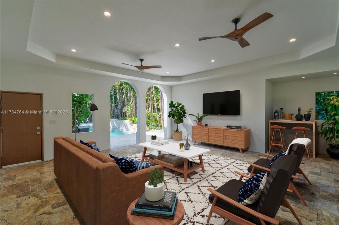 Outdoor great room rendition